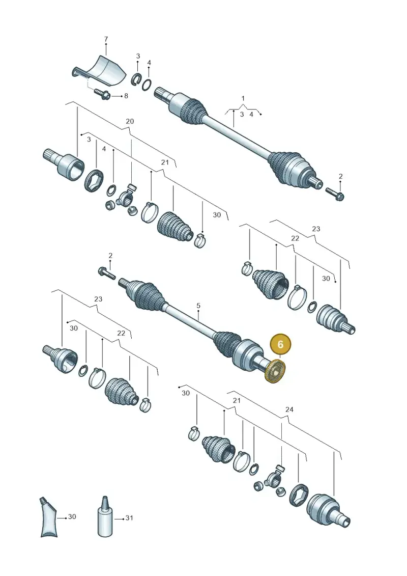 5N0407284D — SEAT Formentor TSI CUPRA (2020-) diagram 884407700, position 6