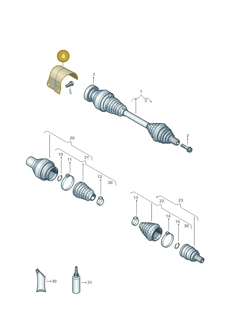 5N0407720B — SEAT Alhambra Stylance (2010-2013) diagram 689407300, position 4