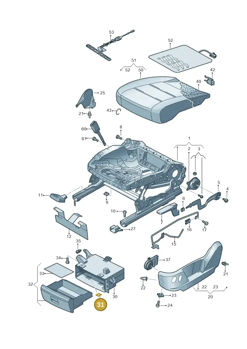 5N0881203 — SEAT Alhambra Stylance (2015-2022) diagram 689881000, position 31