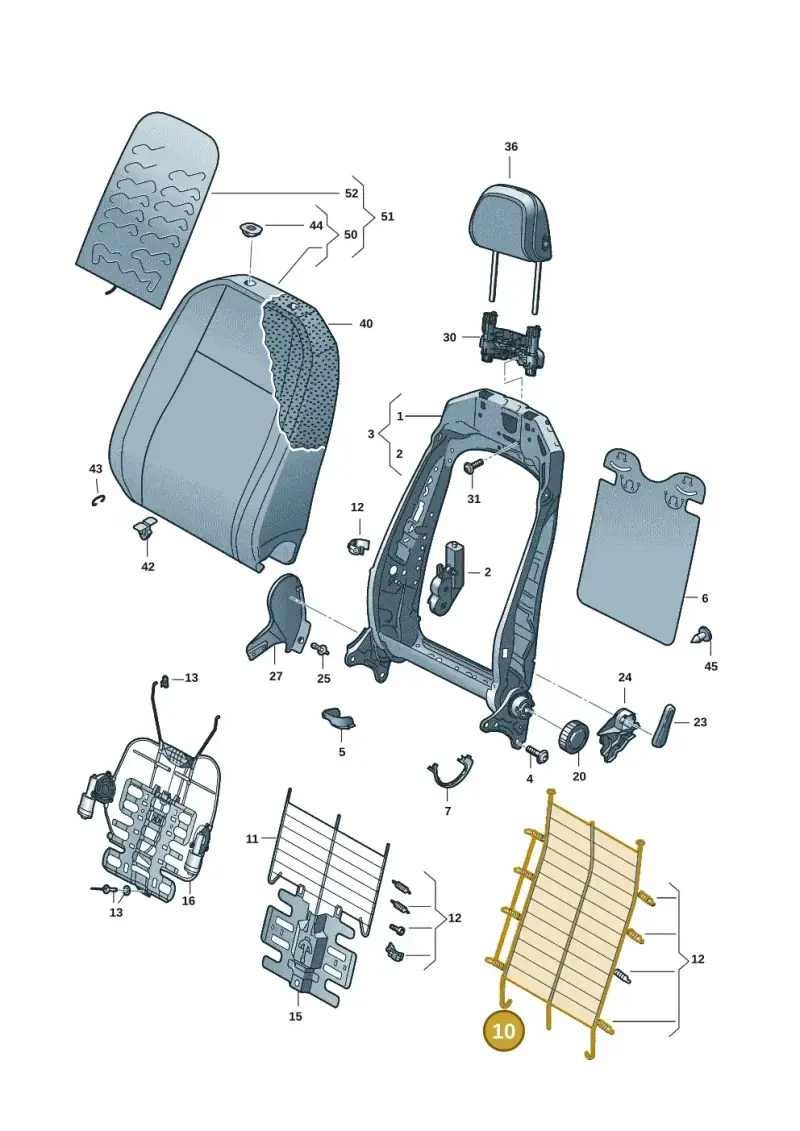5N0881703 — SEAT Formentor TSI CUPRA (2020-) diagram 5fn881050, position 10
