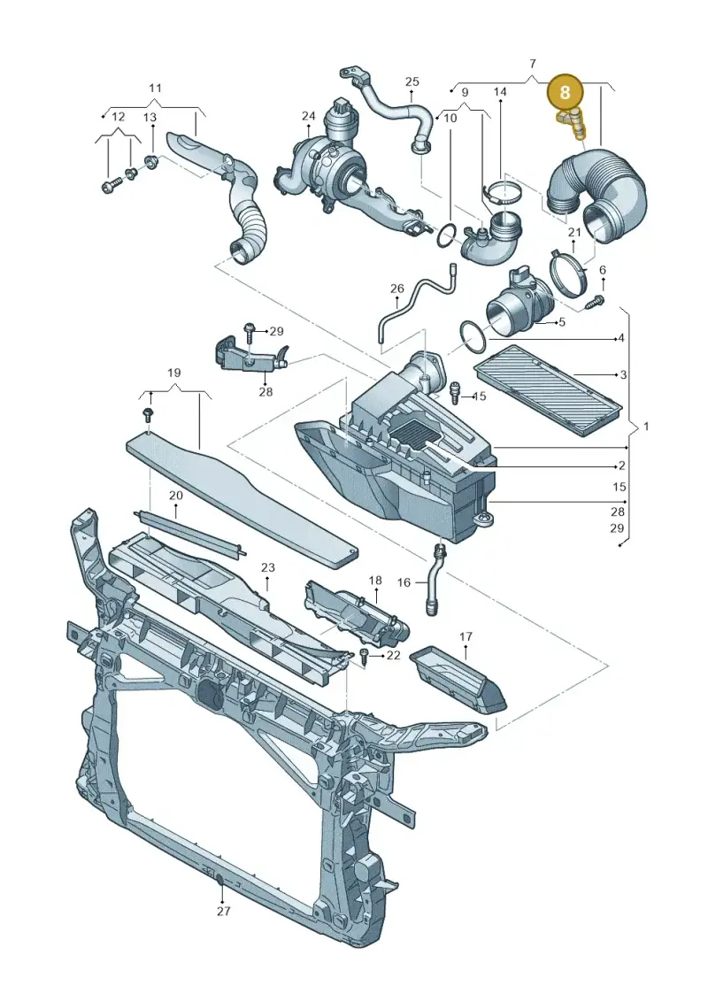 5N0906391 — SEAT Alhambra Stylance (2015-2022) diagram 863129400, position 8