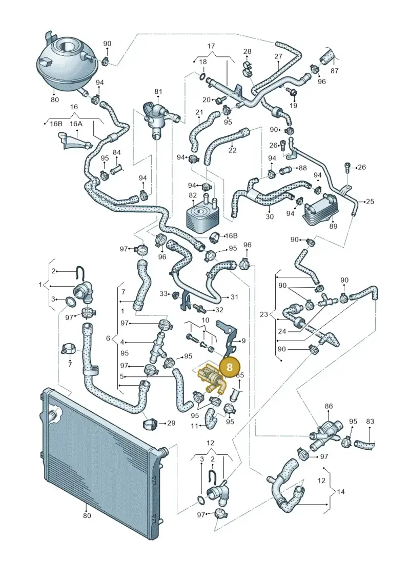 5N0965561 — SEAT Altea XL Reference (2013-2013) diagram 646121350, position 8