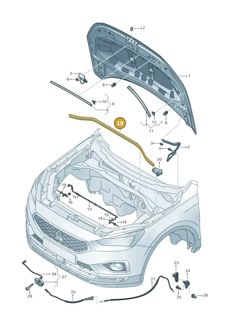 5NA823723 — SEAT Tarraco FR (2018-2024) diagram 591823000, position 19
