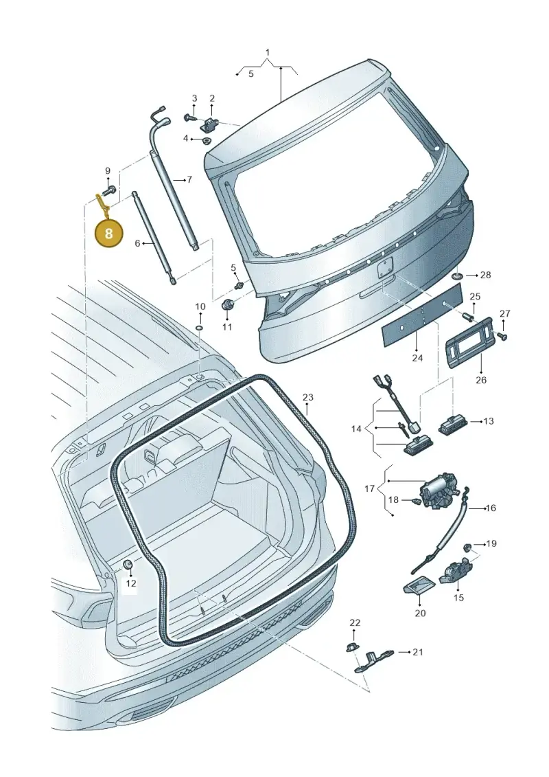 5NA827436A — SEAT Tarraco FR (2018-2024) diagram 591827000, position 8