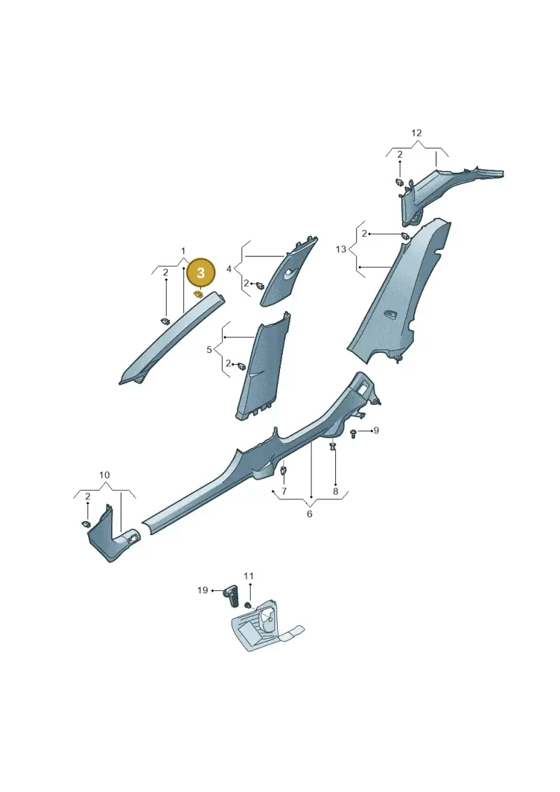 5NA867276B — SEAT Formentor TSI CUPRA (2020-) diagram 5fn867070, position 3