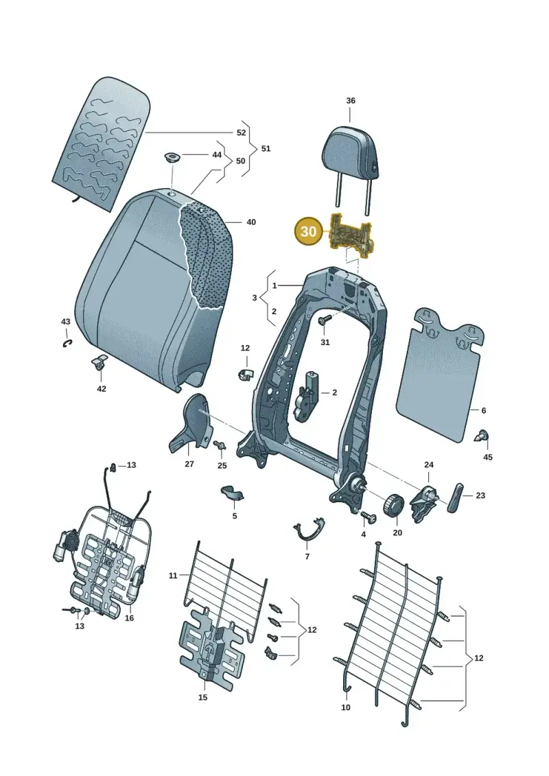 5NA881920A — SEAT Formentor TSI CUPRA (2020-) diagram 5fn881050, position 30