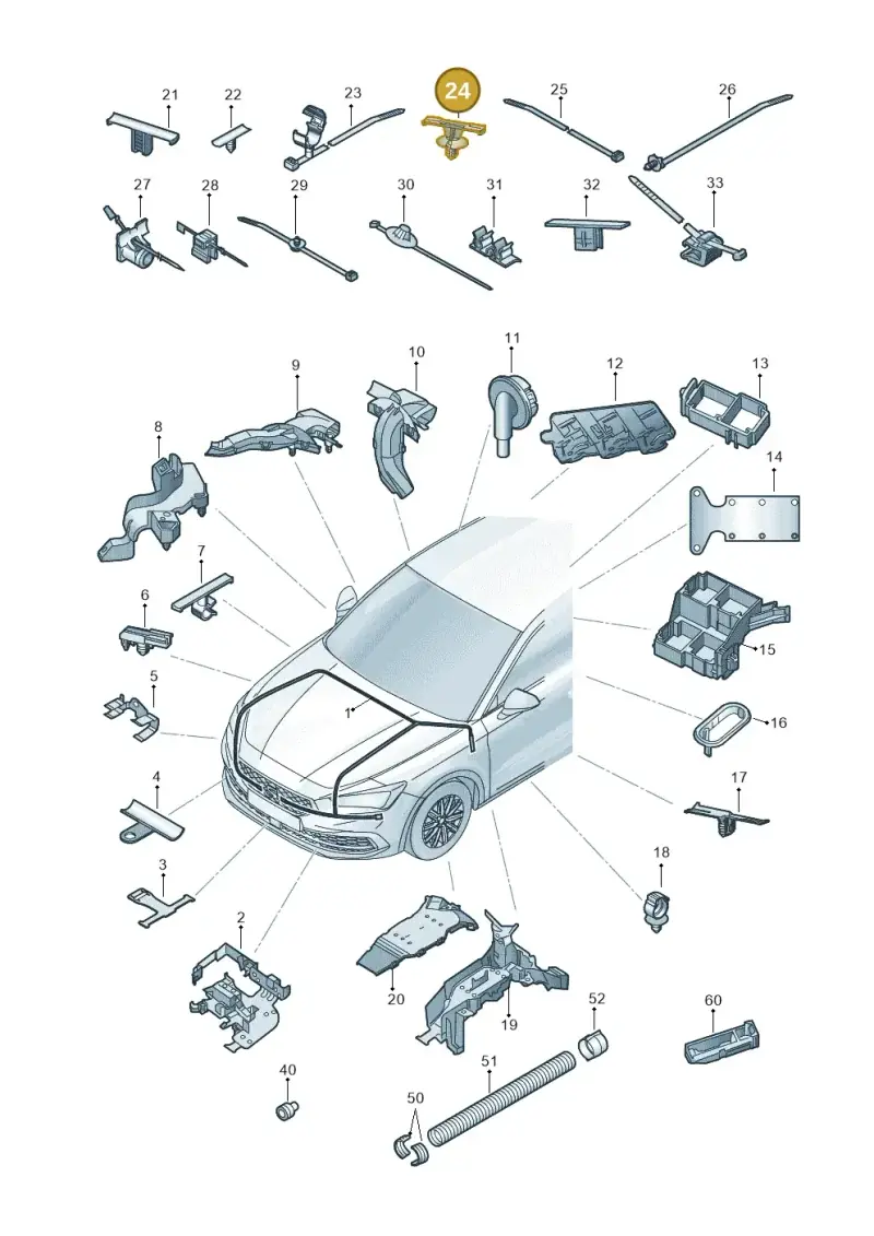 5P0971848A — SEAT Formentor TSI CUPRA (2020-) diagram 5fn971081, position 24