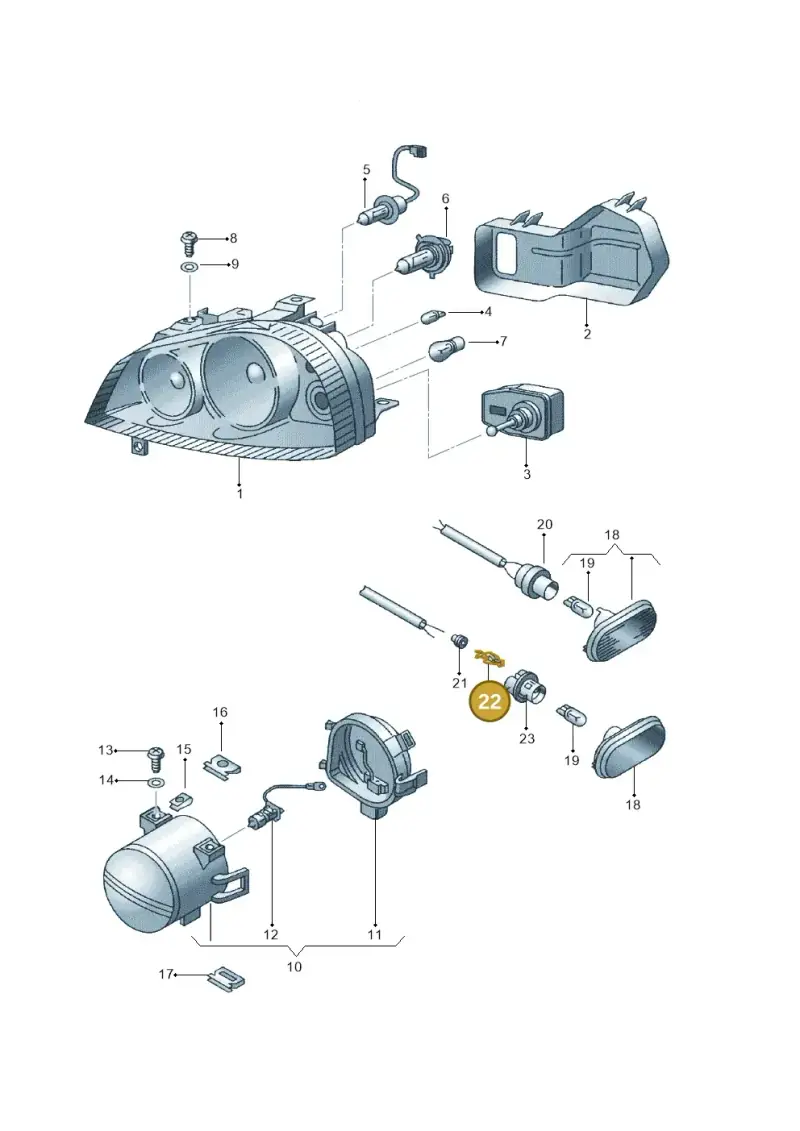 5P0972564 — SEAT AROSA (2003-2004) diagram 232941100, position 22