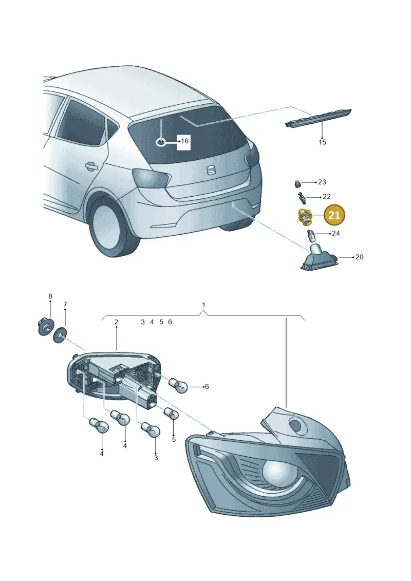 5P0972724 — SEAT Ibiza Stylance (2015-) diagram 639945000, position 21