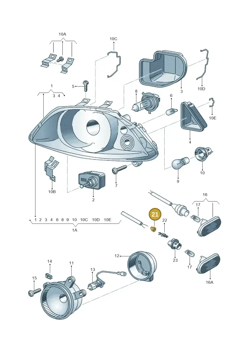 5P0972740 — SEAT IBIZA                  06> (2005-) diagram 254941000, position 21
