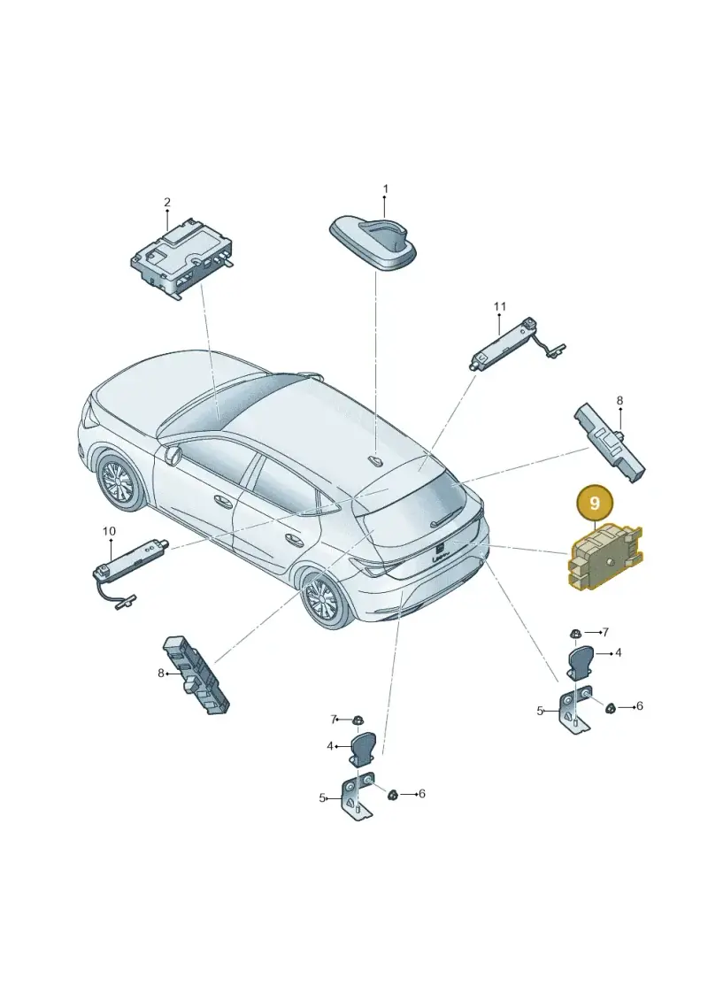 5Q0035570 — SEAT Formentor TSI CUPRA (2020-) diagram 5fn035010, position 9