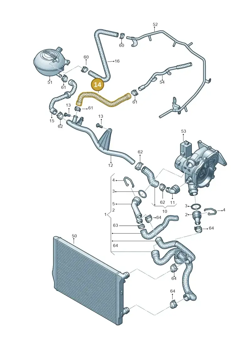 5Q0121058R — SEAT Ibiza Stylance (2015-) diagram 773121500, position 14