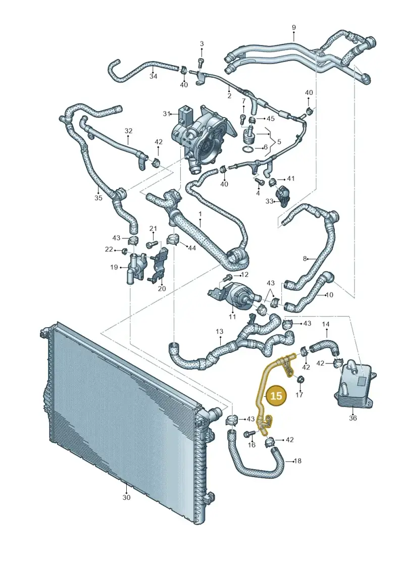 5Q0121070BT — SEAT Formentor TSI CUPRA (2020-) diagram 596121057, position 15