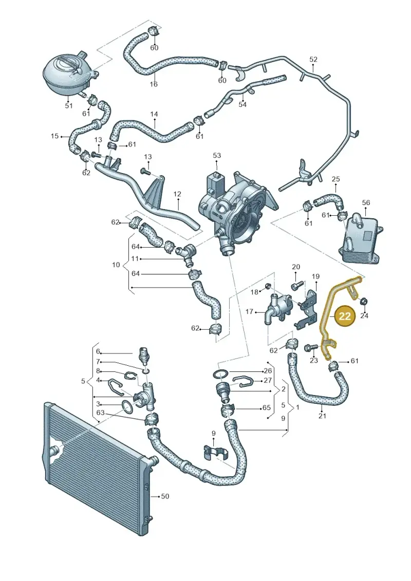 5Q0121070BT — SEAT Formentor TSI CUPRA (2020-) diagram 890121230, position 22