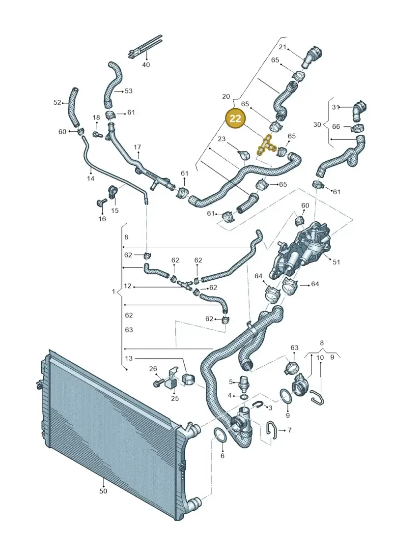 5Q0121087L — SEAT Ibiza FR (2017-) diagram 837121010, position 22
