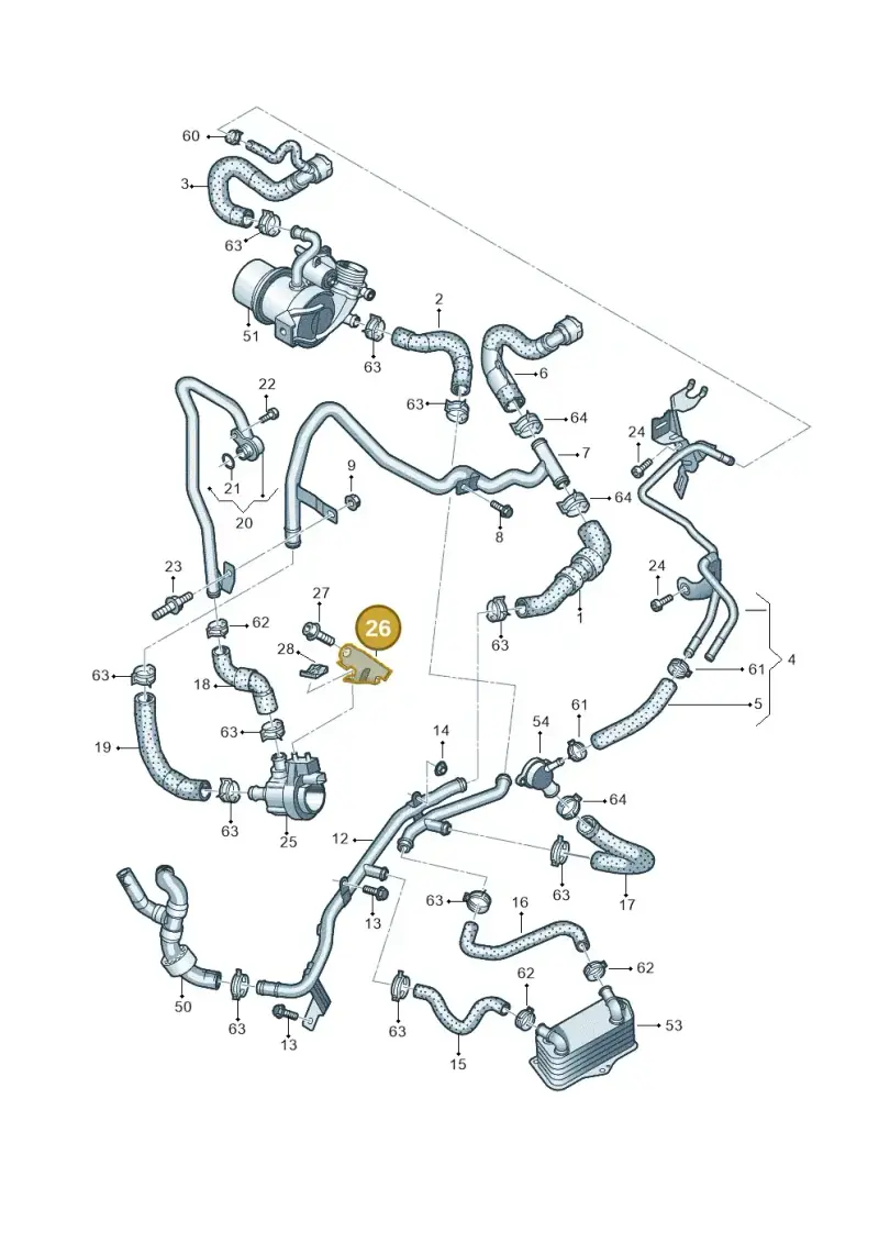 5Q0121093AH — SEAT Leon style (2019-) diagram 745121590, position 26