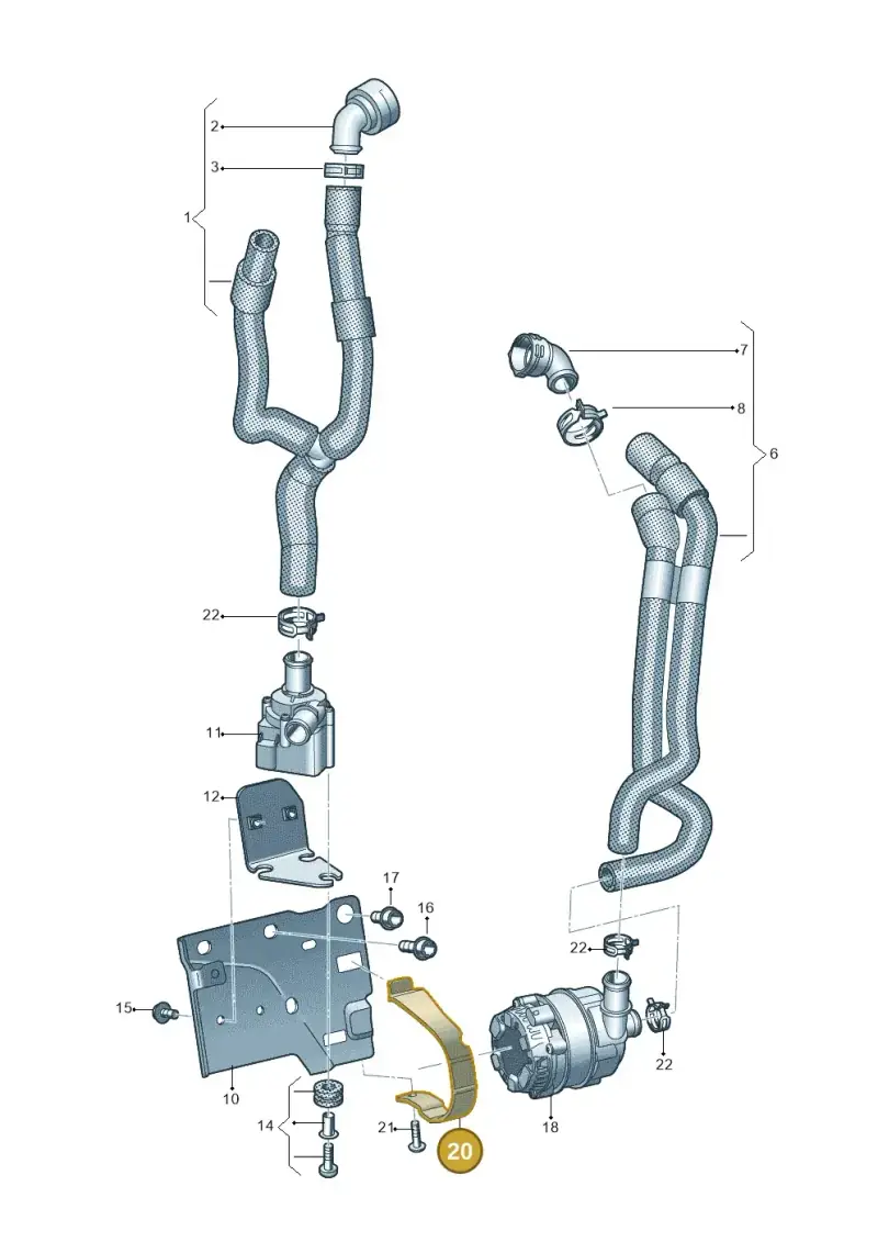 5Q0121093AL — SEAT Leon style (2019-) diagram 793121120, position 20