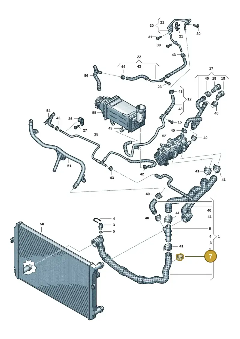 5Q0121093CM — SEAT Leon style (2019-) diagram 803121164, position 7