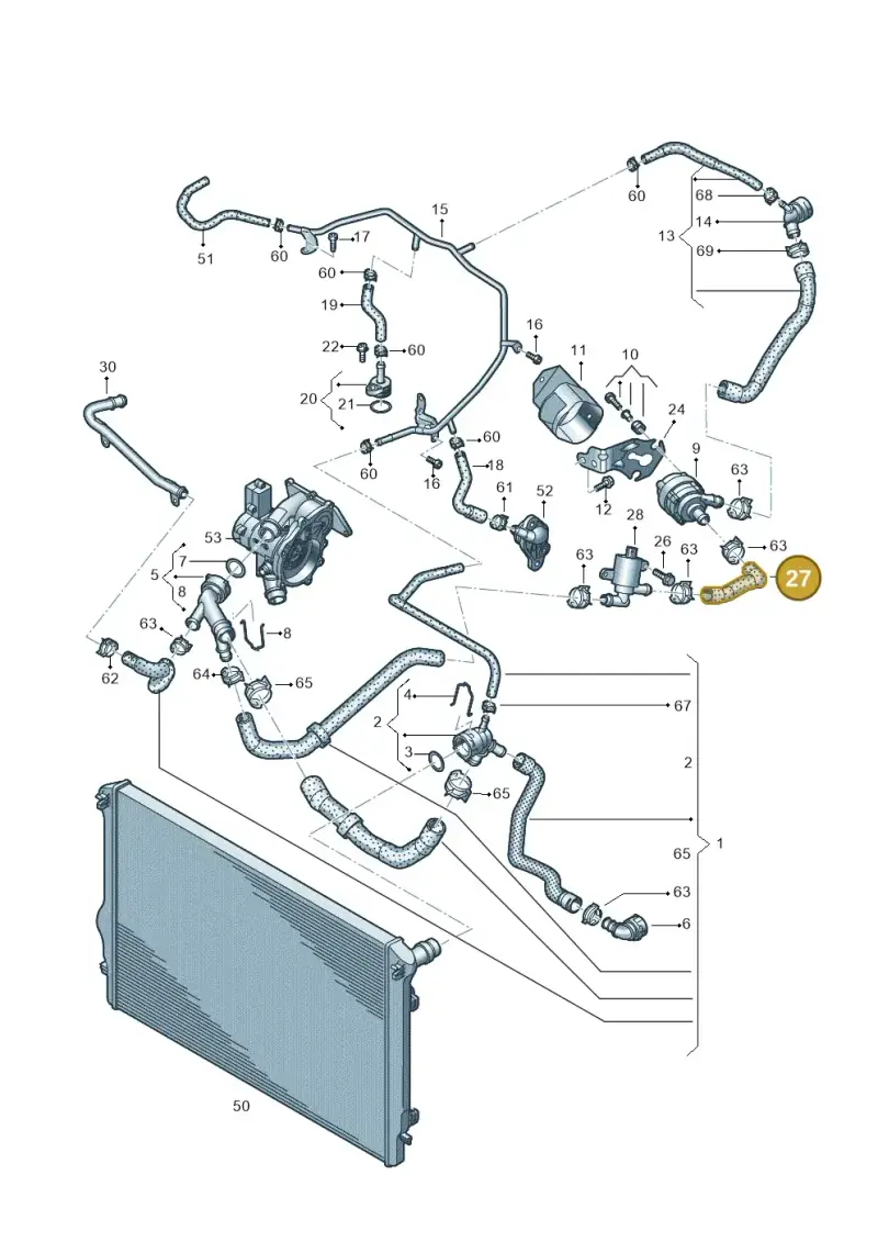 5Q0121093FG — SEAT Ateca Style (2016-) diagram 828121150, position 27