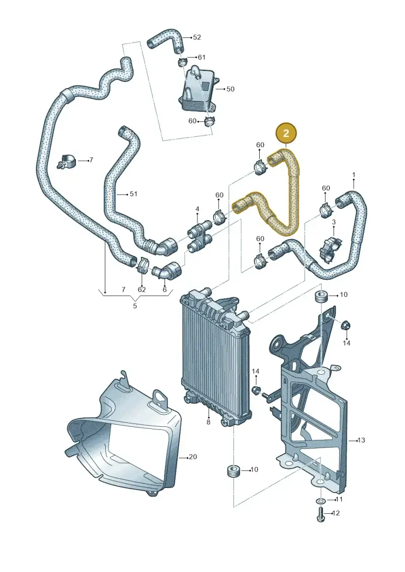 5Q0121101P — SEAT Tarraco FR (2018-2024) diagram 827121428, position 2