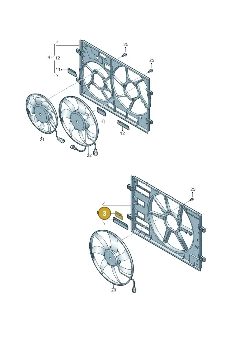 5Q0121223C — SEAT Leon style (2019-) diagram 884122940, position 3