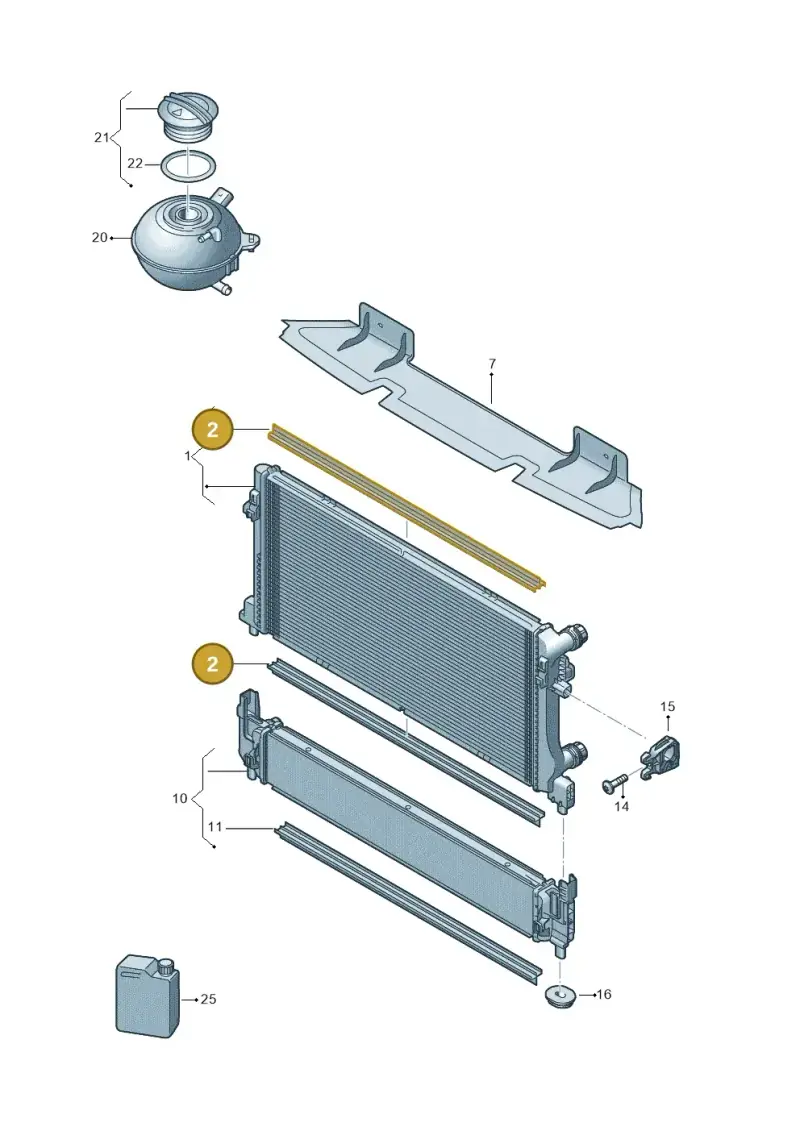 5Q0121345 — SEAT Ateca Style (2016-) diagram 893121840, position 2