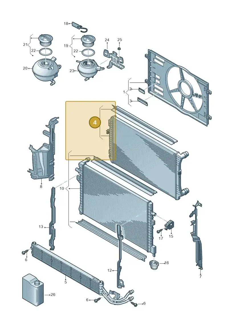 5Q0121345T — SEAT Formentor TSI CUPRA (2020-) diagram 746121870, position 4