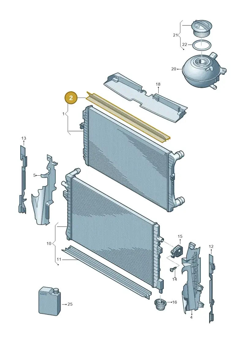 5Q0121345T — SEAT Formentor TSI CUPRA (2020-) diagram 813122100, position 2