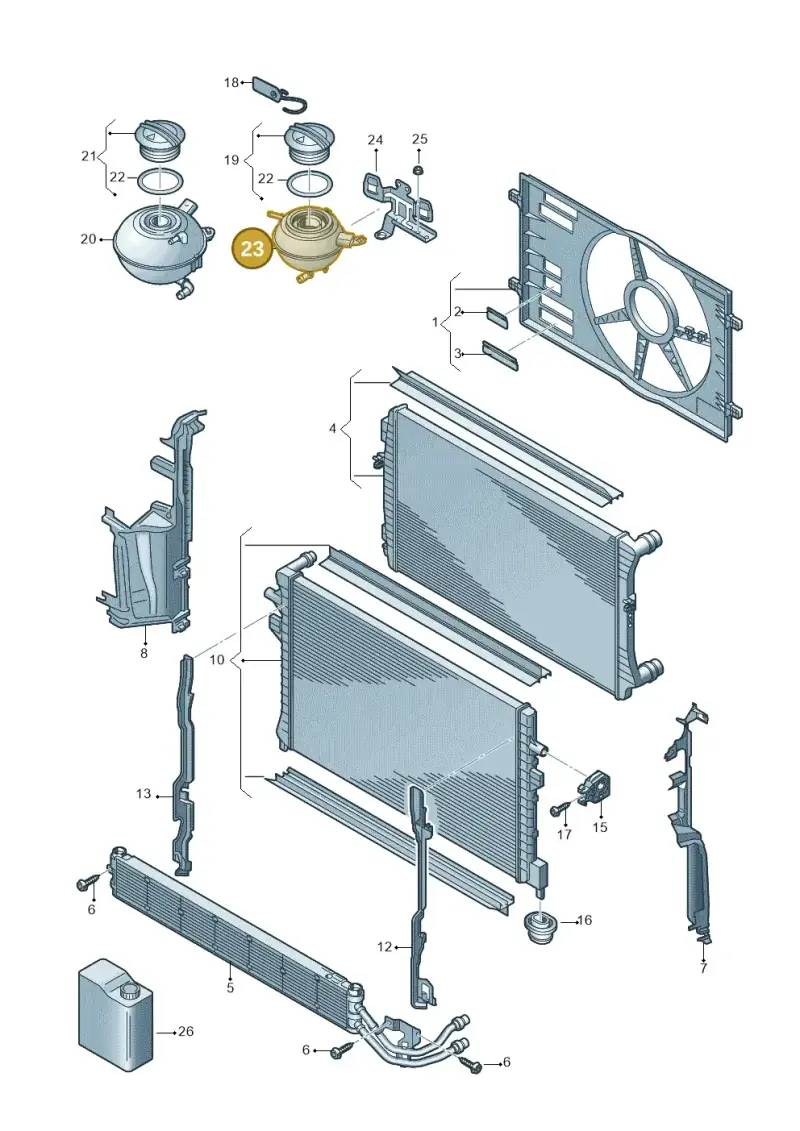 5Q0121407Q — SEAT Formentor TSI CUPRA (2020-) diagram 746121870, position 23