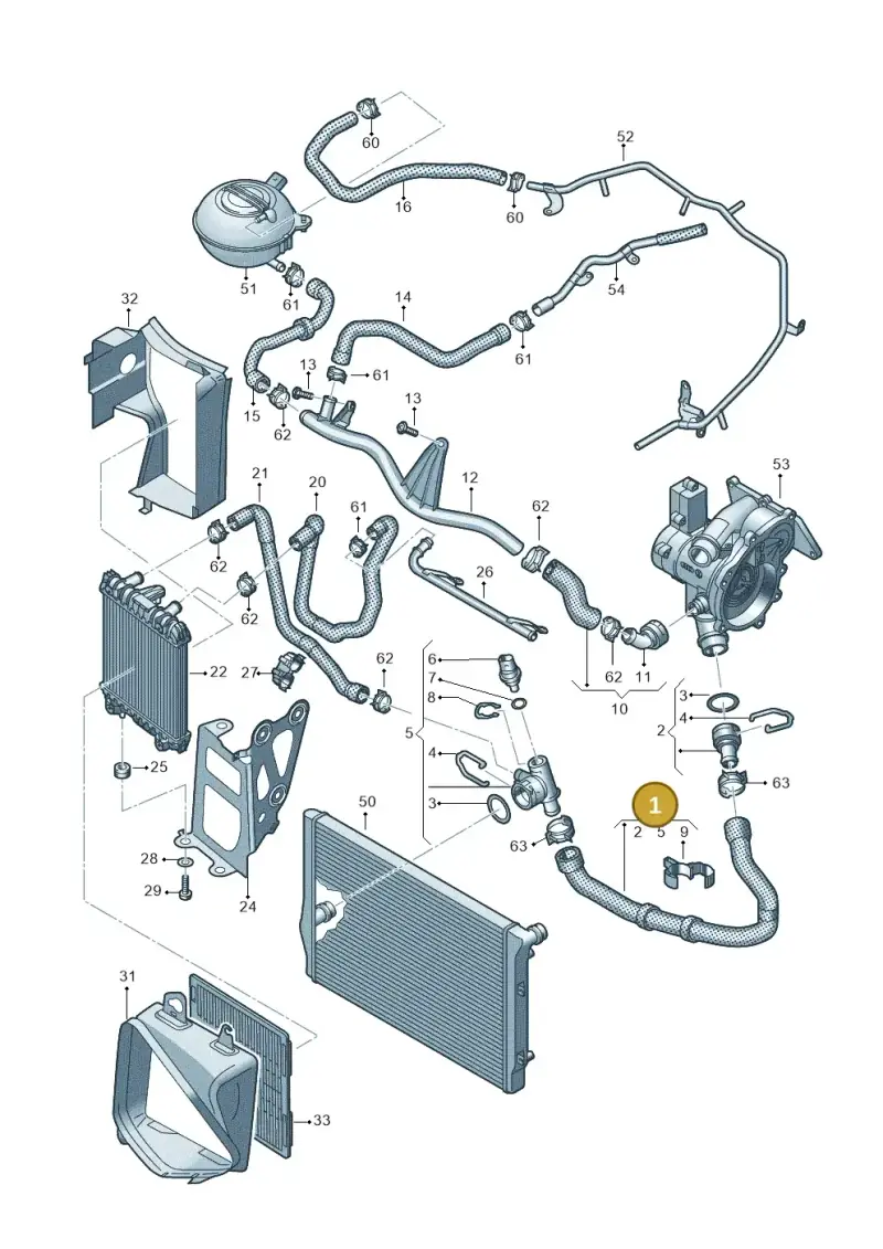 5Q0122051AF — SEAT Leon ST Stylance (2012-2016) diagram 746121600, position 1