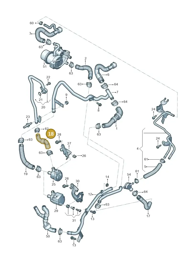 5Q0122073H — SEAT Tarraco FR (2018-2024) diagram 793121320, position 18