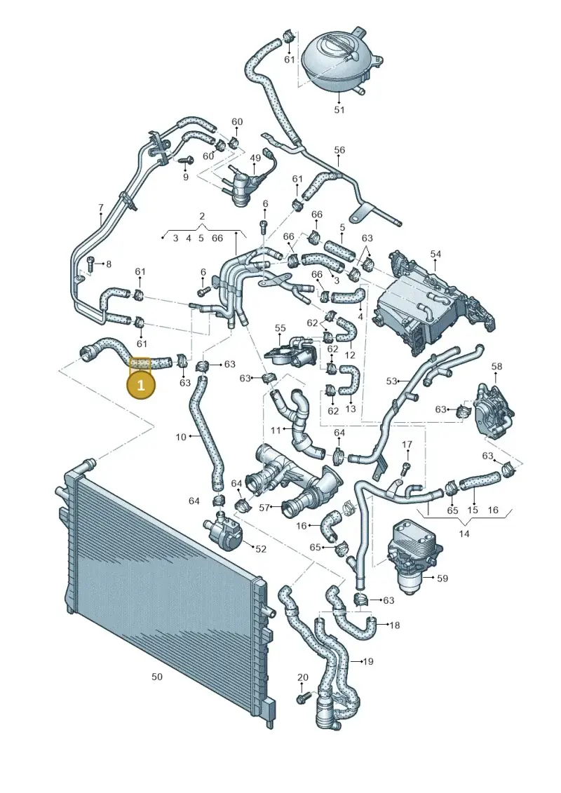 5Q0122101BE — SEAT Ateca Style (2016-) diagram 745121540, position 1