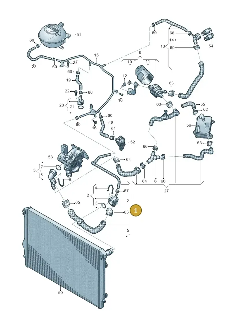 5Q0122101GS — SEAT Formentor TSI CUPRA (2020-) diagram 850121056, position 1