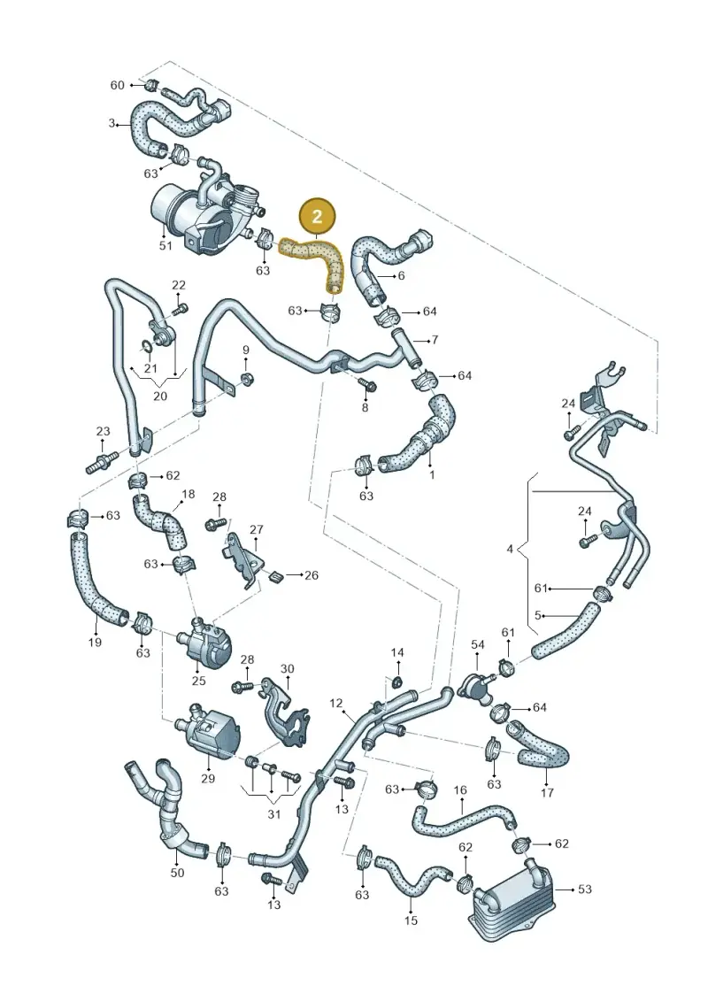 5Q0122157AN — SEAT Ateca Style (2016-) diagram 793121370, position 2