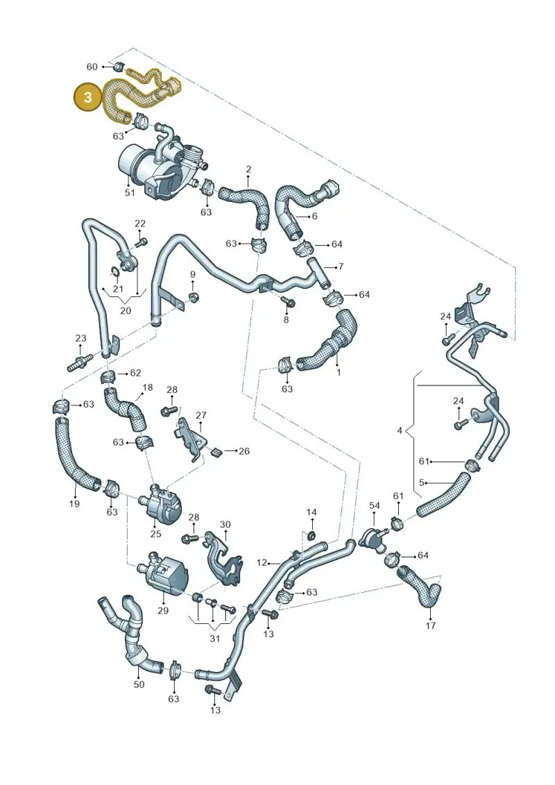 5Q0122157DA — SEAT Tarraco FR (2018-2024) diagram 793121320, position 3