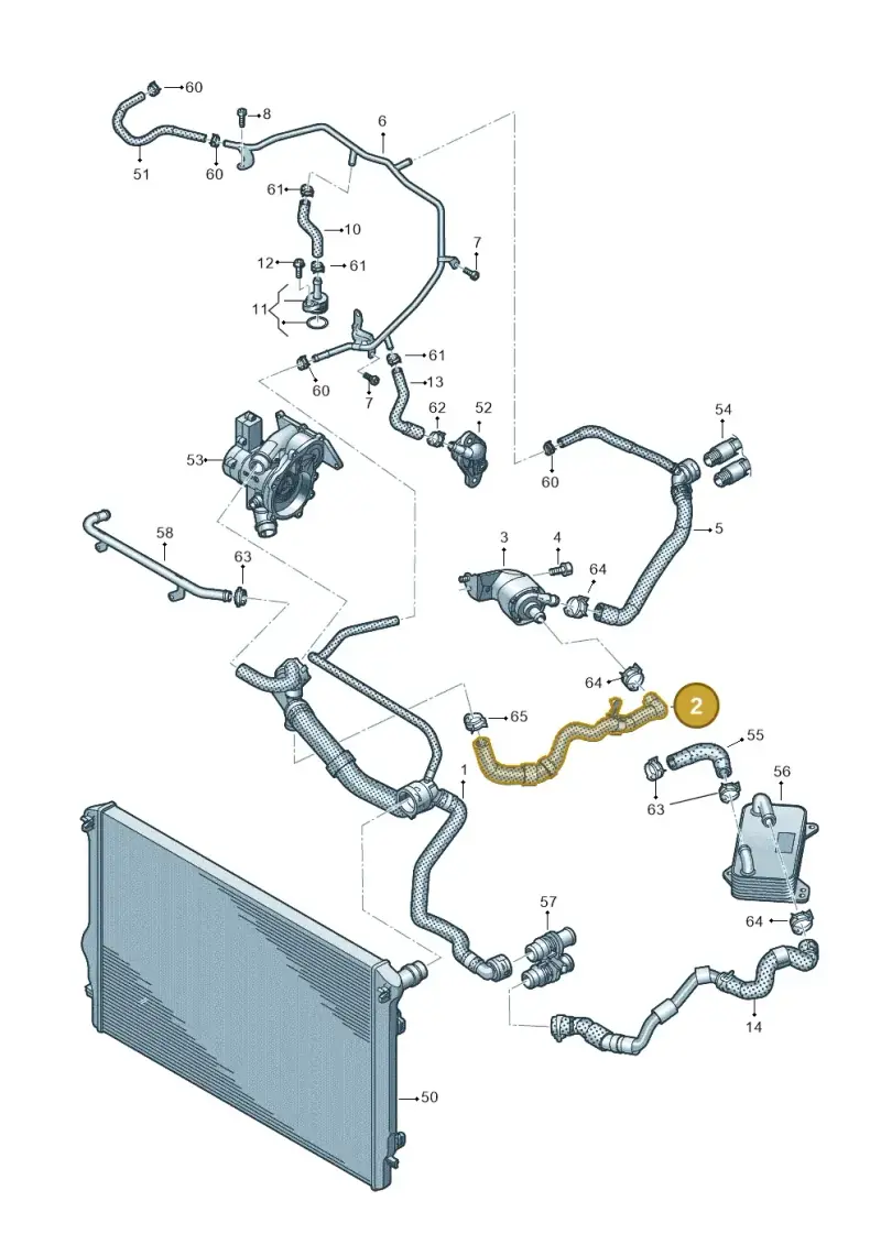 5Q0122157EP — SEAT Tarraco FR (2018-2024) diagram 850121084, position 2