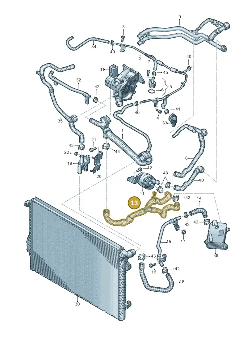 5Q0122157EP — SEAT Formentor TSI CUPRA (2020-) diagram 596121057, position 13