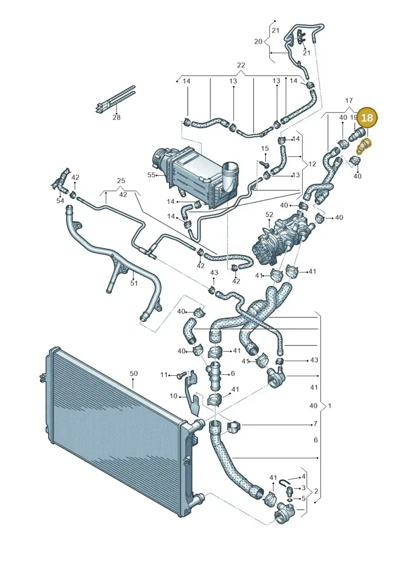 5Q0122291AJ — SEAT Formentor TSI CUPRA (2020-) diagram 827121020, position 18