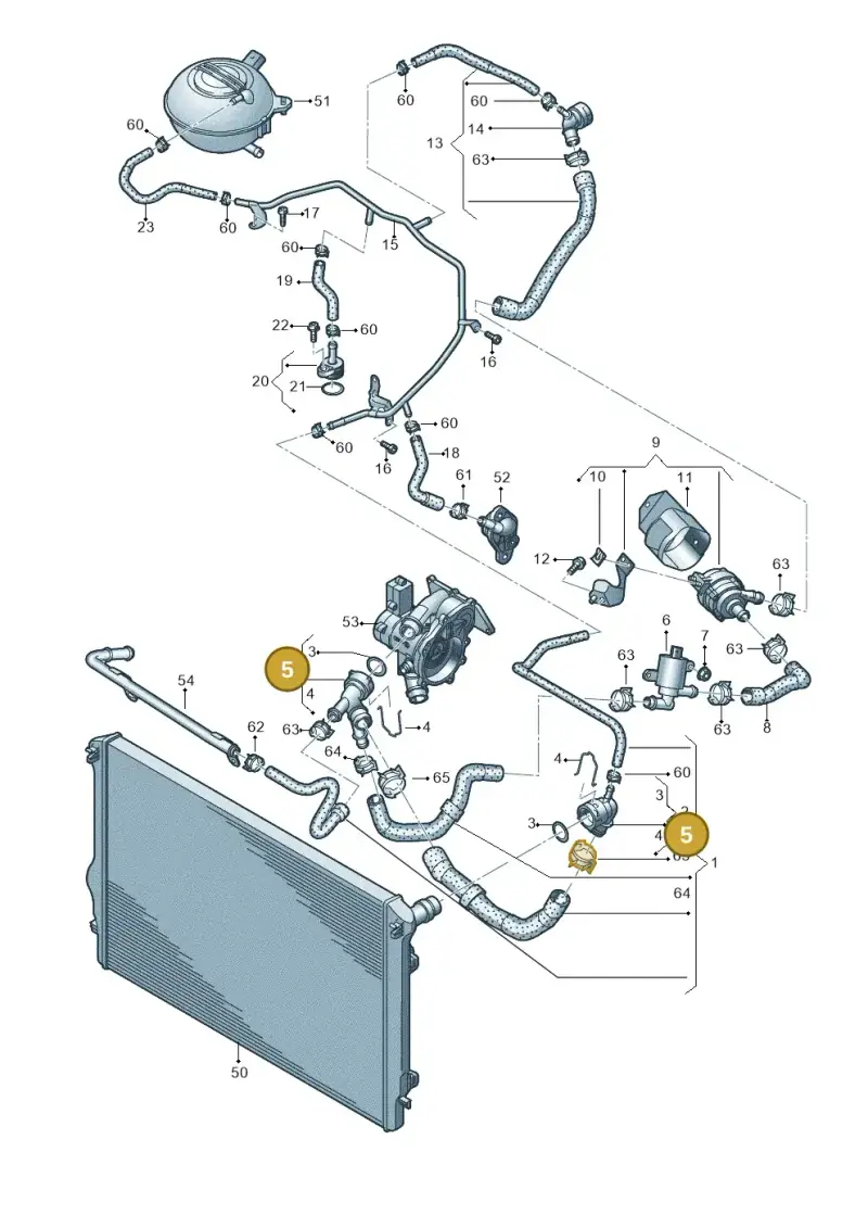 5Q0122291BF — SEAT Leon ST Stylance (2012-2016) diagram 746121610, position 5