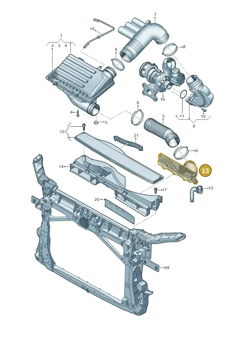 5Q0129621B — SEAT Tarraco FR (2018-2024) diagram 746129000, position 13