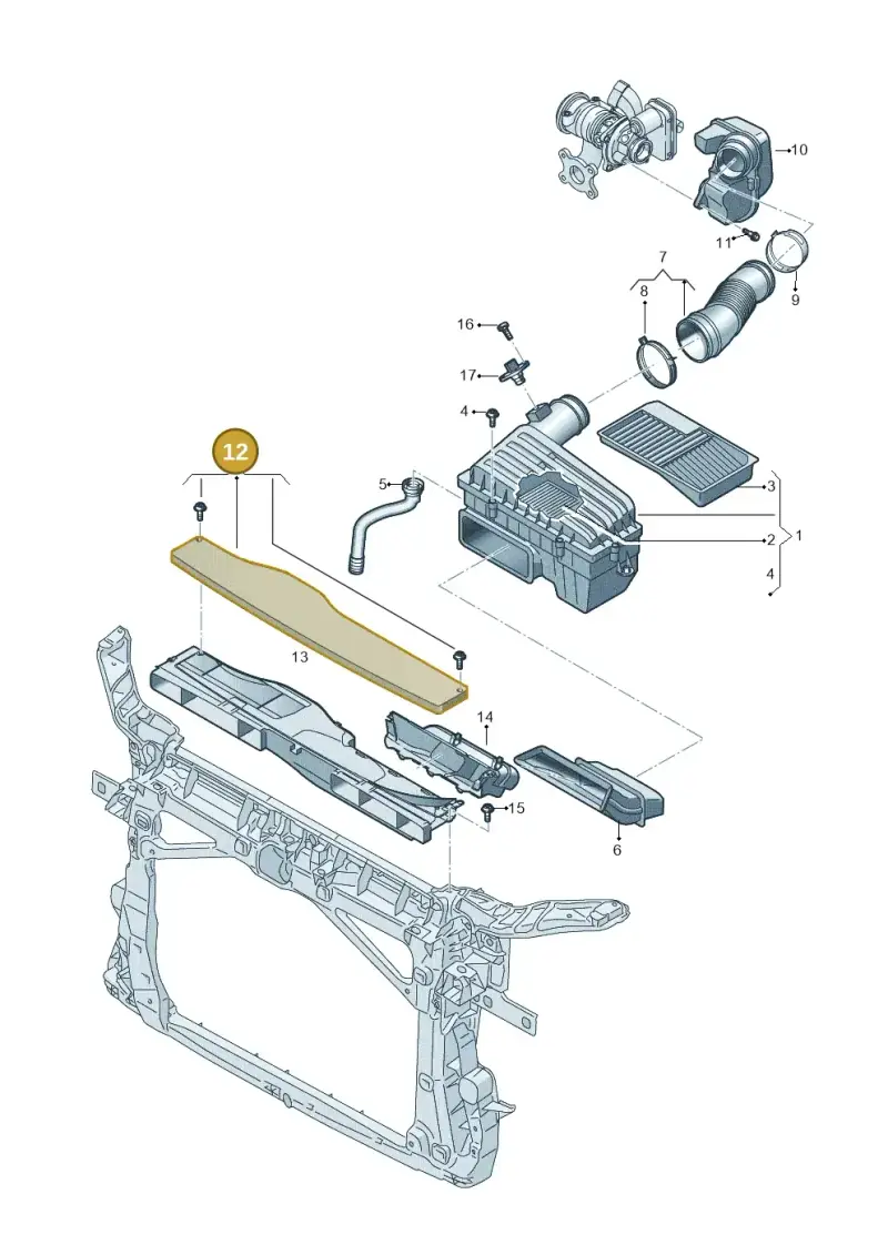 5Q0129954 — SEAT Formentor TSI CUPRA (2020-) diagram 827129500, position 12