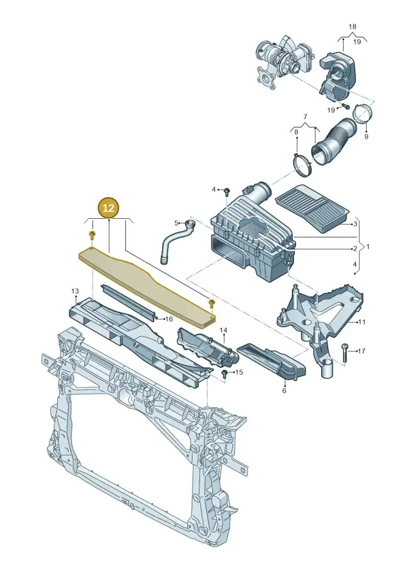 5Q0129954G — SEAT Ibiza FR (2017-) diagram 813129060, position 12