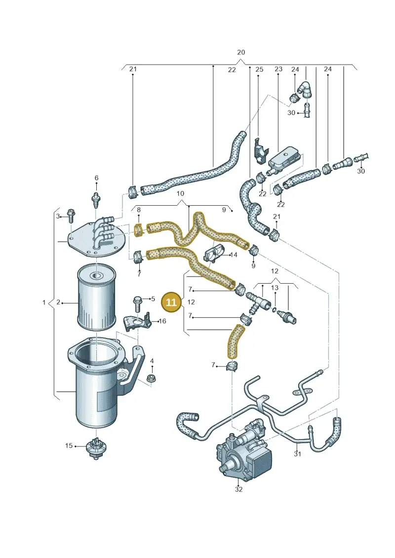 5Q0130307BR — SEAT Tarraco FR (2018-2024) diagram 890127500, position 11
