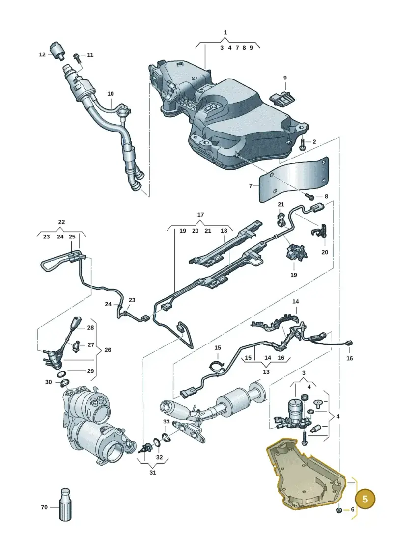 5Q0131331B — SEAT Formentor TSI CUPRA (2020-) diagram 5h0253106, position 5