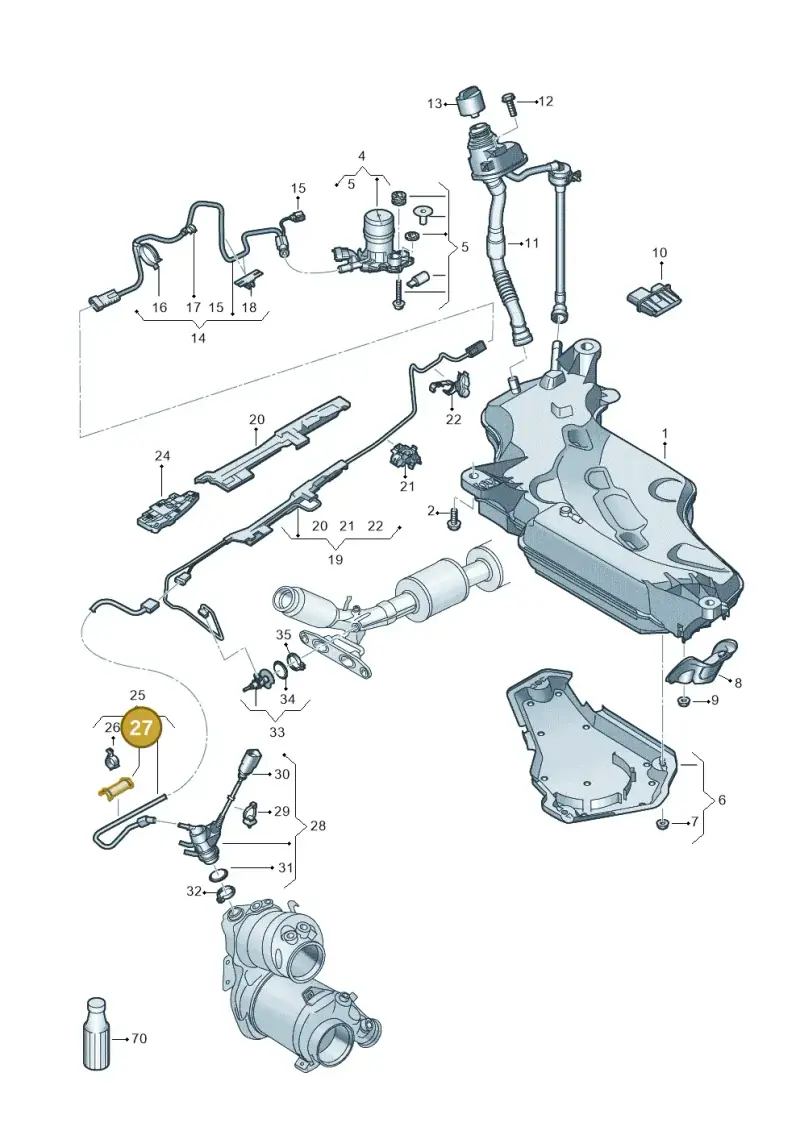 5Q0131645A — SEAT Leon style (2019-) diagram 5h0253102, position 27