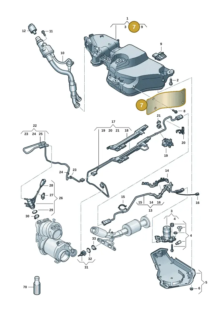 5Q0131891A — SEAT Formentor TSI CUPRA (2020-) diagram 5h0253106, position 7