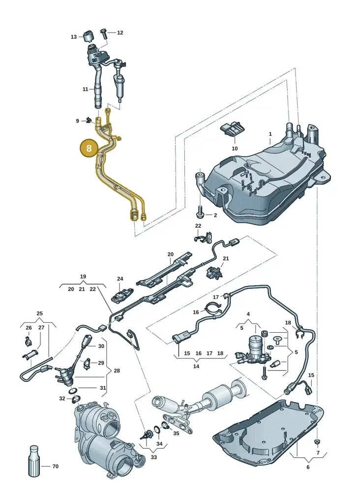 5Q0131966A — SEAT Formentor TSI CUPRA (2020-) diagram 5h0253104, position 8