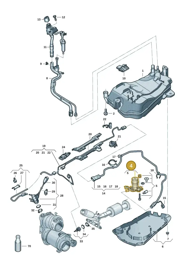 5Q0131971B — SEAT Formentor TSI CUPRA (2020-) diagram 5h0253104, position 4