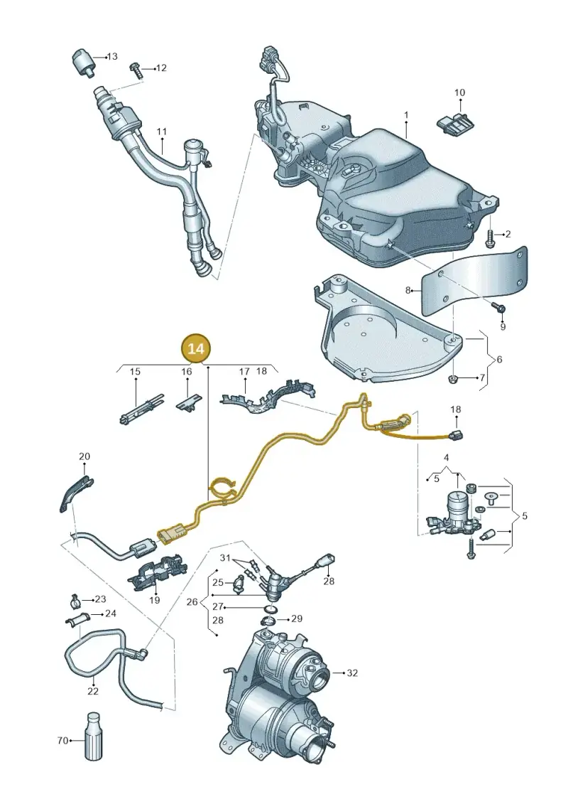 5Q0131983E — SEAT Leon ST Stylance (2016-2020) diagram 813253106, position 14