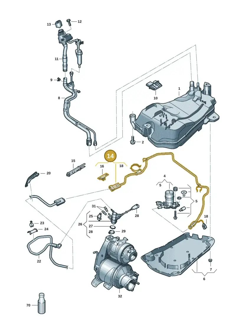 5Q0131983N — SEAT Leon ST Stylance (2016-2020) diagram 780253104, position 14